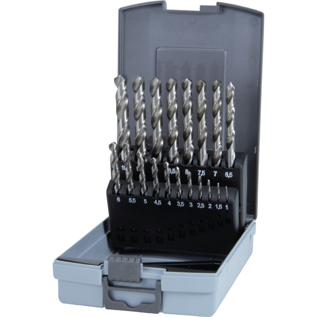 RUKO Spiralbohrersatz DIN 338 TypN D.1-10x0,5mm HSS 19tlg.Ku.-Kass Produktabbildung: RUKO Spiralbohrersatz DIN 338 TypN D.1-10x0,5mm HSS 19tlg.Ku.-Kass