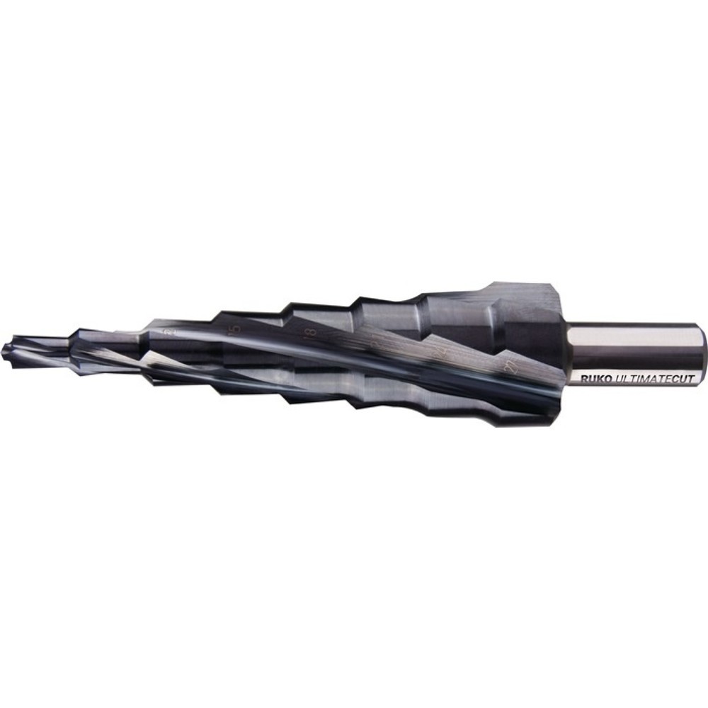 Produktabbildung: RUKO Stufenbohrer ULTIMATECUT Bohrber.6-20mm HSS RUnaTEC Spiralnut Z.4 Stufen 8
