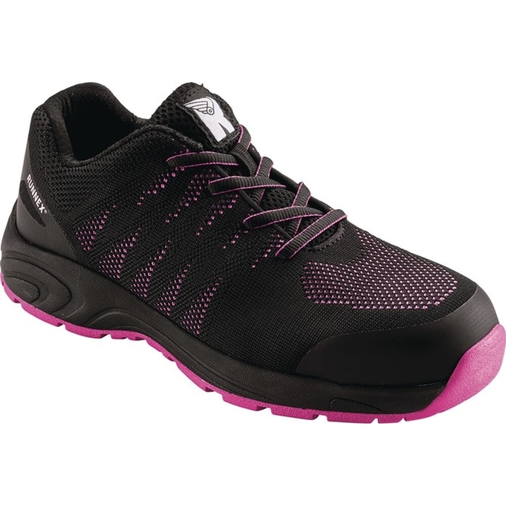 Produktabbildung: RUNNEX Damensicherheitsschuh GirlStar 5180, S1P SRC EN ISO 20344/20345, Grösse 39 schwarz/pink, Polyester