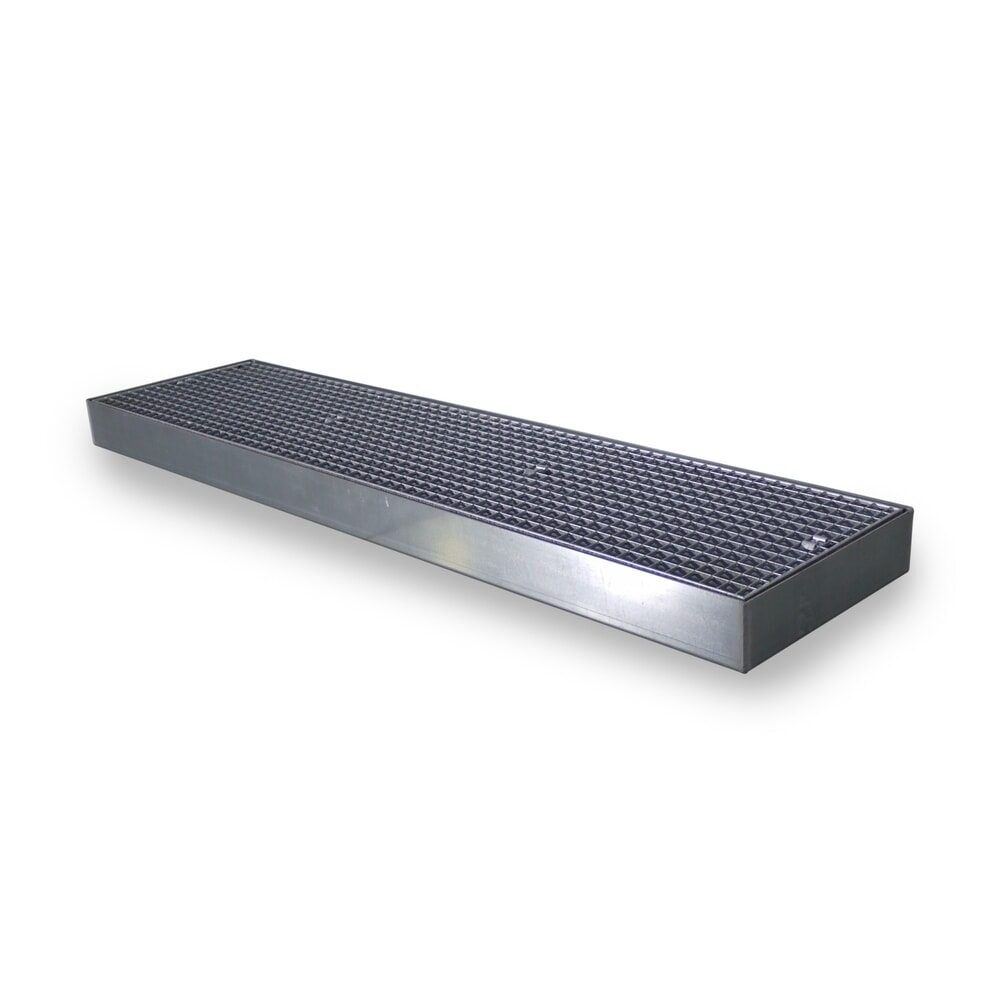 Produktabbildung: SAFE Flach-Auffangwanne aus Stahl, TK 6.500 kg/m², HxBxT 118 x 2.000 x 500 mm
