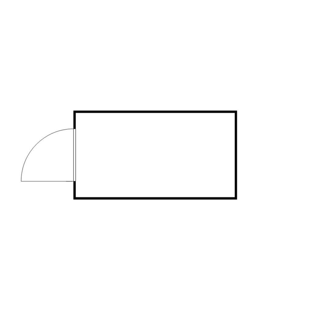 Produktabbildung Nr. 2: SAFE Tank Gefahrstoffcontainer 1350 ALG, Aussenaufstellung, verzinkt, montiert, Masse aussen 4350x2170x2300 mm, Einzelflügeltür, mittig in Stirnseite, Lagerfläche 8 m²