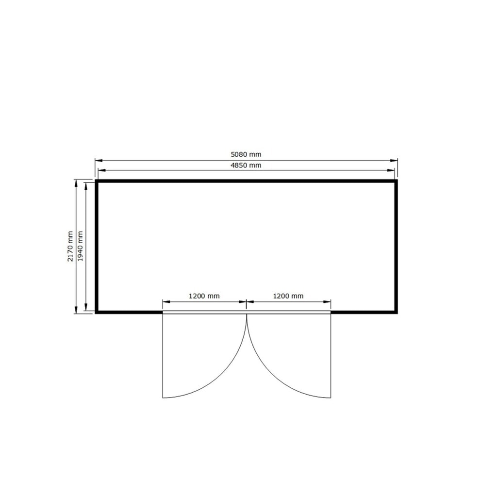 SAFE Tank Gefahrstoffcontainer 1700 ALG, isoliert Aussenaufstellung, komplett montiert, kunststoffbeschichtet RAL 9002, Masse aussen 5380x2170x2520 mm, Doppelflügeltür, mittig in Breitseite, Lagerfläche 9 m² Produktabbildung Nr. 2: SAFE Tank Gefahrstoffcontainer 1700 ALG, isoliert Aussenaufstellung, komplett montiert, kunststoffbeschichtet RAL 9002, Masse aussen 5380x2170x2520 mm, Doppelflügeltür, mittig in Breitseite, Lagerfläche 9 m²