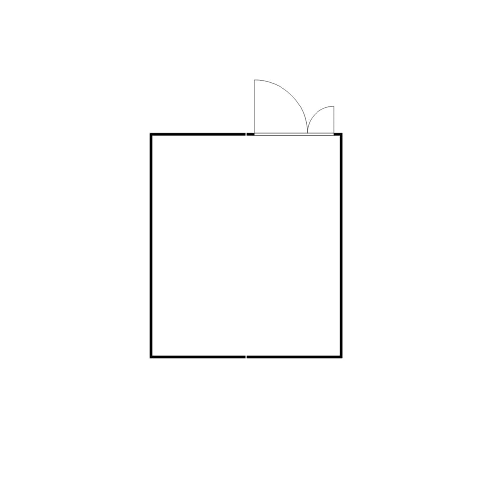 Produktabbildung Nr. 2: FLADAFI® Materialcontainer-Kombination, isoliert, 20 m², mit isoliertem Boden, HxBxT 2.500 x 5.080 x 4.340 mm, Doppelflügeltür (asymmetrische Teilung), mittig im Modul