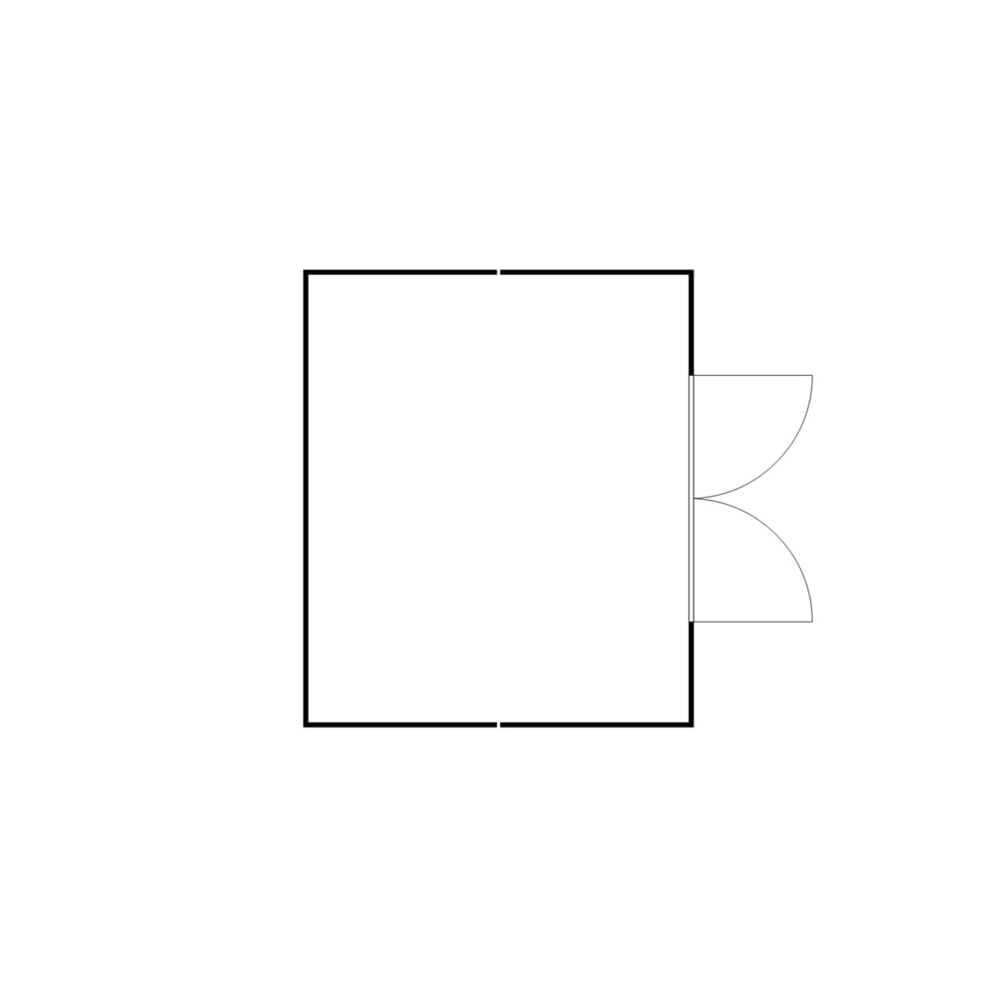 Produktabbildung Nr. 2: SAFE Tank Gefahrstoffcontainer Kombination 4000 PLG, verzinkt, vormontiert, Masse aussen 5080x4340x2300 mm, Doppelflügeltür, mittig in der langen Seite, Lagerfläche 21 m²
