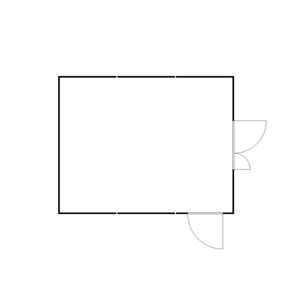 Produktabbildung Nr. 2: SAFE Tank Gefahrstoffcontainer Kombination 5000 PLG, verzinkt, vormontiert, Masse aussen 5080x6520x2300 mm, Doppelflügeltür (asymmetrische Teilung), mittig in der kurzen Seite, Zusatztür, Lagerfläche 32 m²