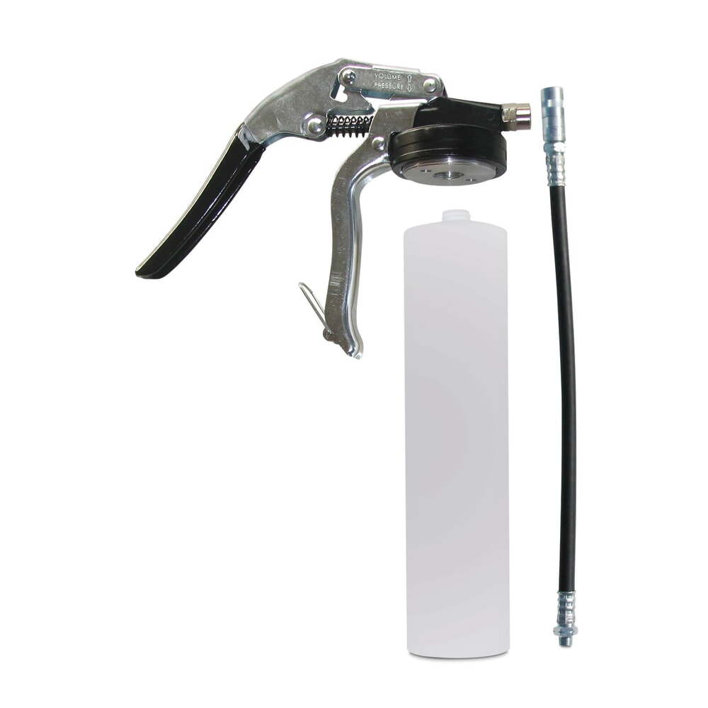 Produktabbildung: SAMOA Einhand-Fettpresse PEP 500 Vario-PAT 2, inkl. Hochdruckschlauch und 4-Backen-Profi-Mundstück