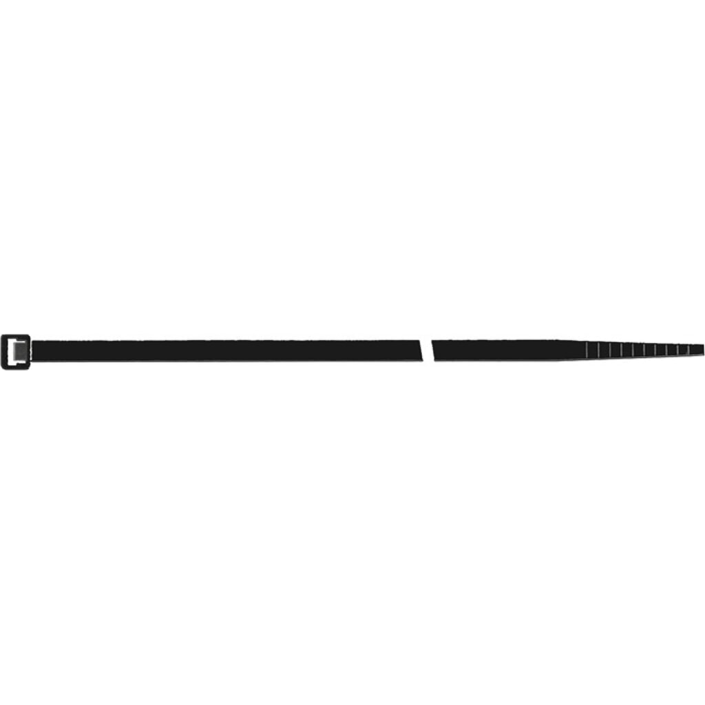 Produktabbildung: Kabelbinder L.360mm B.7,5mm PA schwarz UV-beständig 100St./Btl.SAPI SELCO