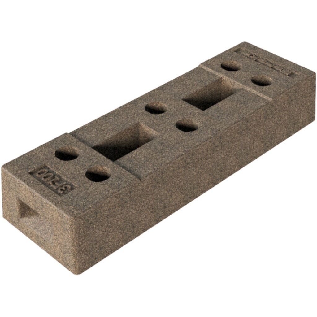 Schake Bauzaunfuss, Beton, 6 Löcher, 36 kg Produktabbildung Nr. 2: Schake Bauzaunfuss, Beton, 6 Löcher, 36 kg