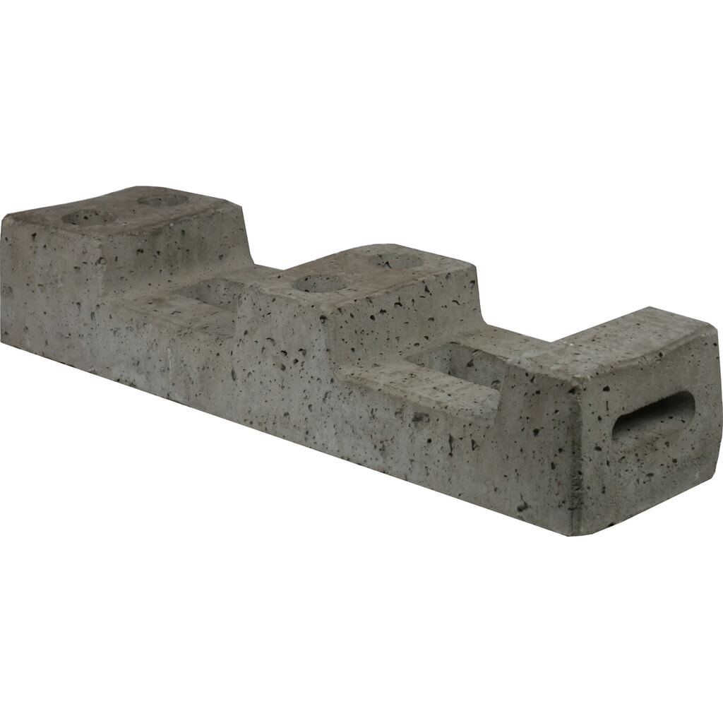 Produktabbildung: Schake Bauzaunfuss, Beton, 4 Löcher, 25 kg