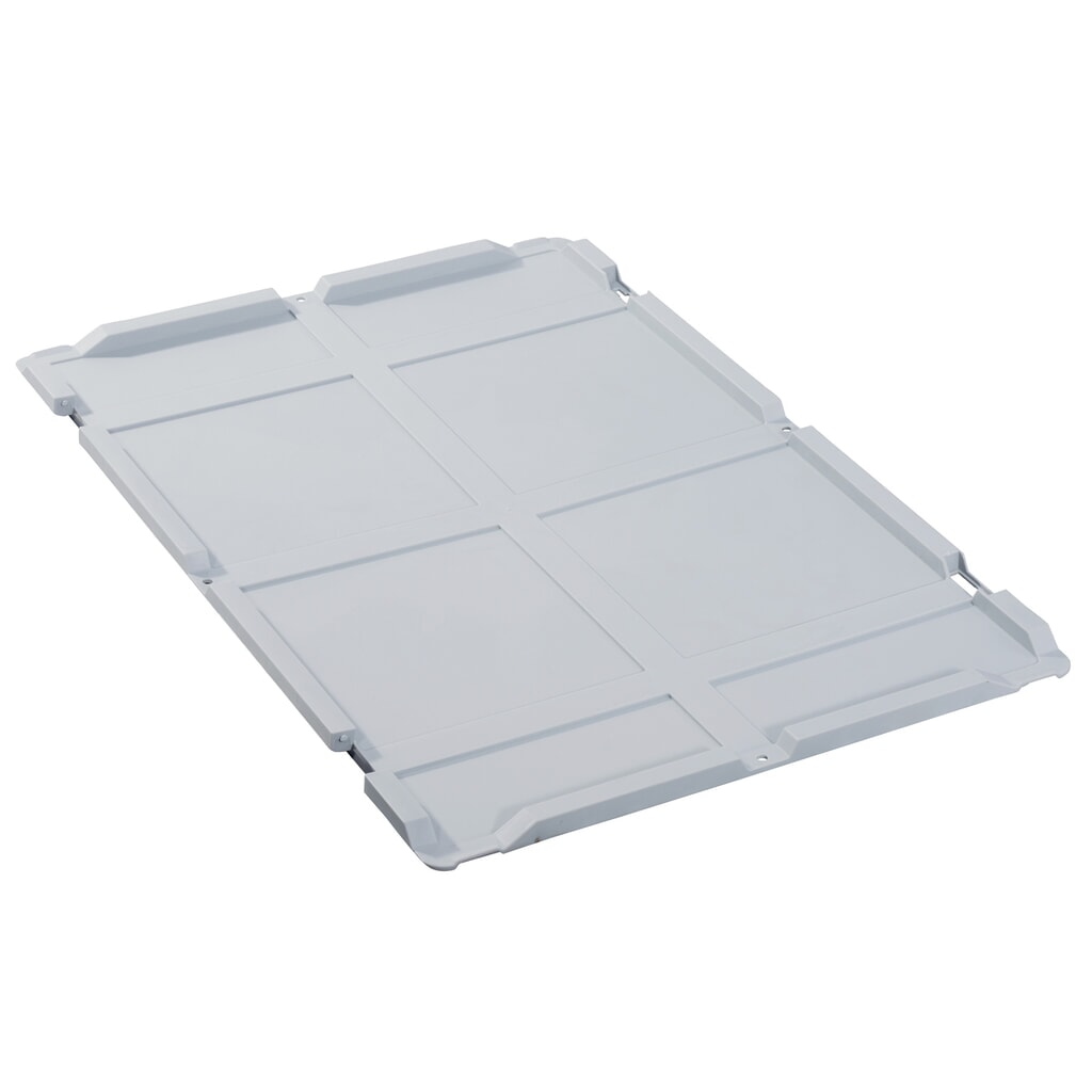Produktabbildung: Allit Scharnierdeckel, ohne Verschlüsse, für Euro-Stapelbehälter, für BxT 400 x 300 mm