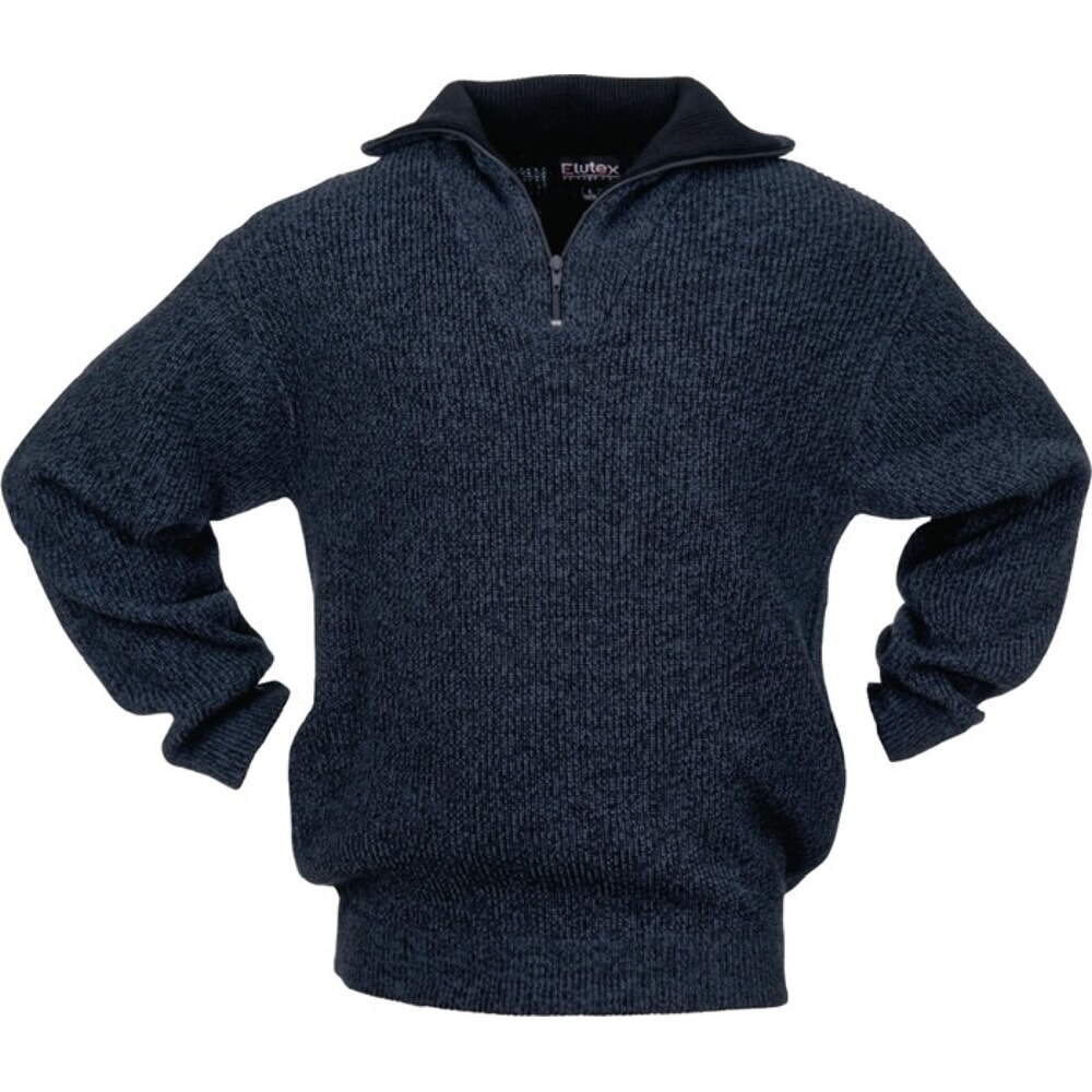 Produktabbildung: SCHEIBLER Pullover, schwarz/blau-meliert, Grösse XXL