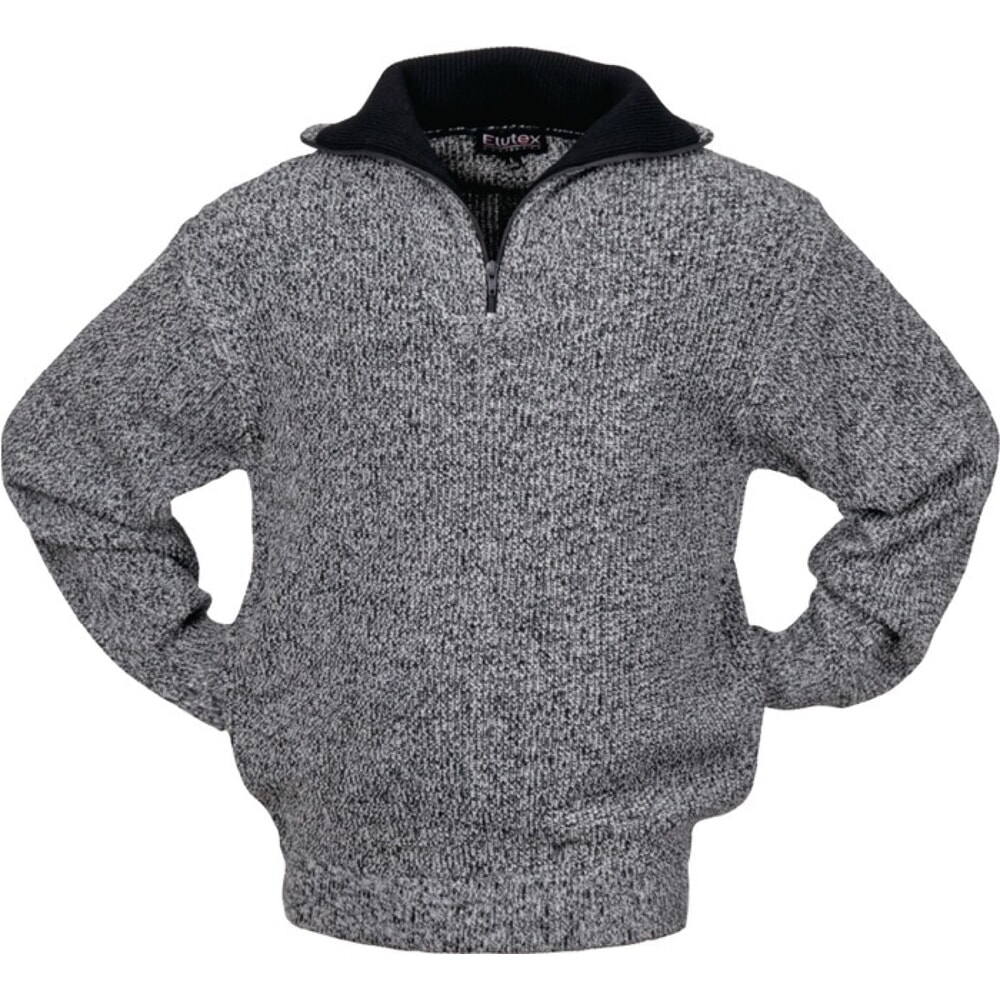 Produktabbildung: SCHEIBLER Pullover Gr.XL schwarz/weiss-meliert