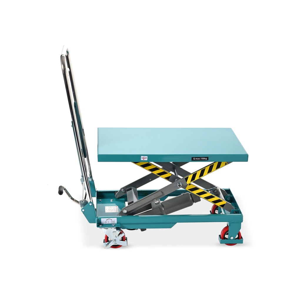 Produktabbildung Nr. 4: Scheren-Hubtischwagen Ameise® LTT 0.15 mit Einfach-Schere, klappbarer Bügel, Tragkraft 150 kg, Plattform à 700 x 450 mm