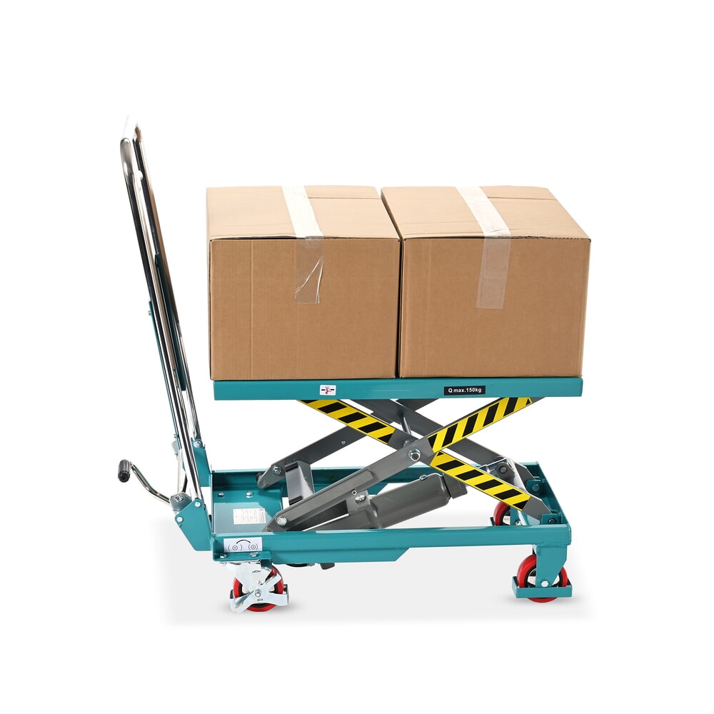 Produktabbildung Nr. 5: Scheren-Hubtischwagen Ameise® LTT 0.15 mit Einfach-Schere, klappbarer Bügel, Tragkraft 150 kg, Plattform à 700 x 450 mm