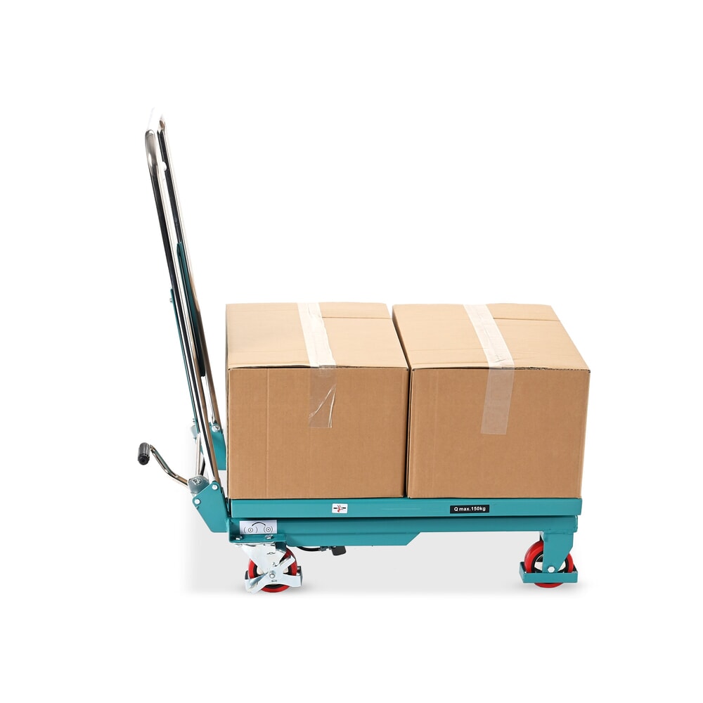 Produktabbildung Nr. 6: Scheren-Hubtischwagen Ameise® LTT 0.15 mit Einfach-Schere, klappbarer Bügel, Tragkraft 150 kg, Plattform à 700 x 450 mm