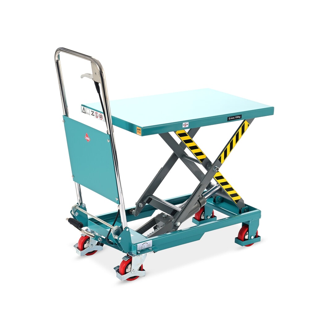 Produktabbildung Nr. 14: Scheren-Hubtischwagen Ameise® LTT 0.15 mit Einfach-Schere, klappbarer Bügel, Tragkraft 150 kg, Plattform à 700 x 450 mm