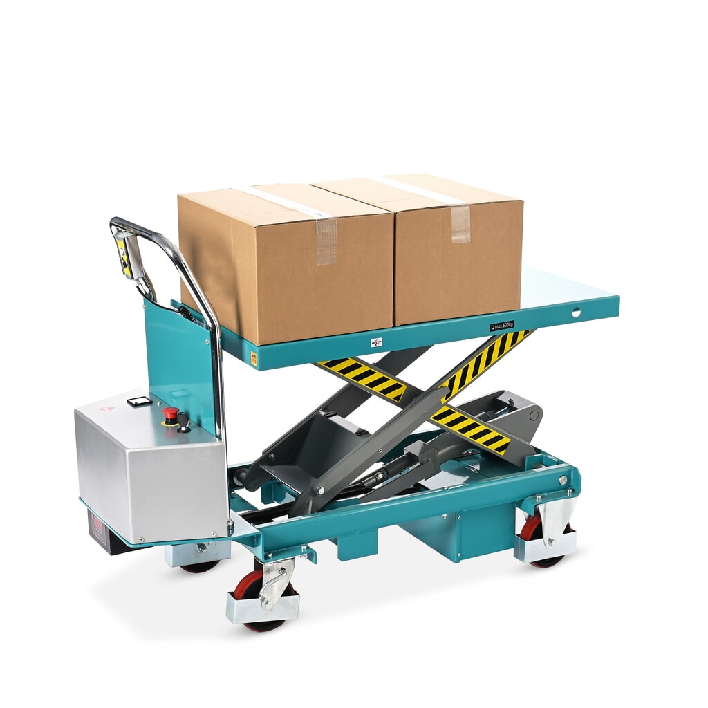 Produktabbildung Nr. 4: Scheren-Hubtischwagen Ameise® LTT 0.5 mit Einfach-Schere, elektrisch, Tragkraft 500 kg, Plattform à 1.010 x 520 mm