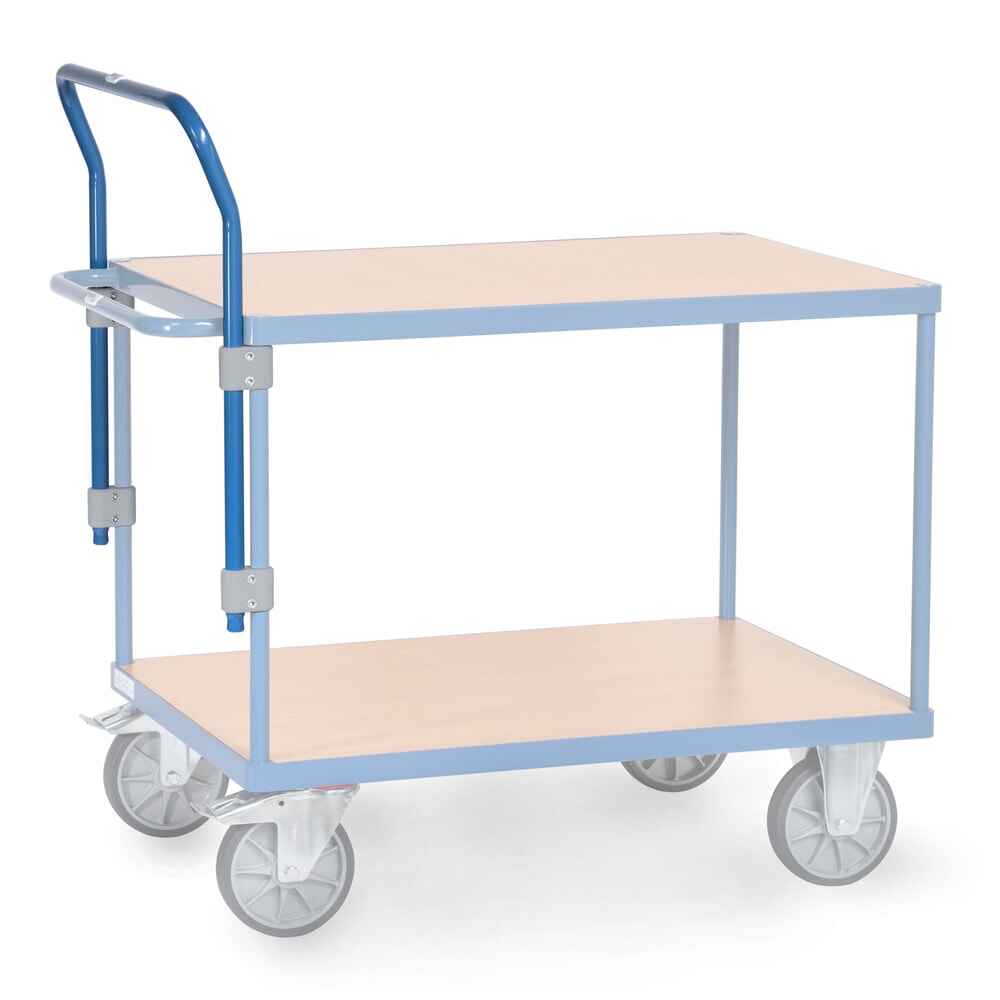 Produktabbildung: Schiebebügel für fetra® Tisch- und Montagewagen, höhenverstellbar, Breite 505 mm