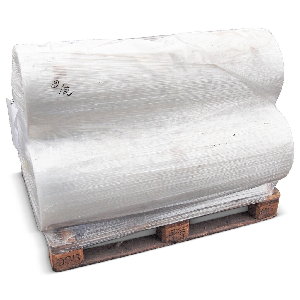 Produktabbildung: Schrumpffolie aus PE, Schlauchlänge 200 m, BxT 850 x 650 mm