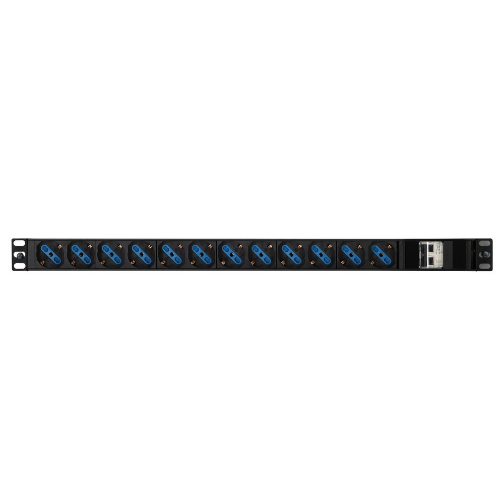 Produktabbildung: Schuko-Steckdosenleiste S12 für Justrite® Lithium-Ionen-Sicherheitsschrank 226-LT