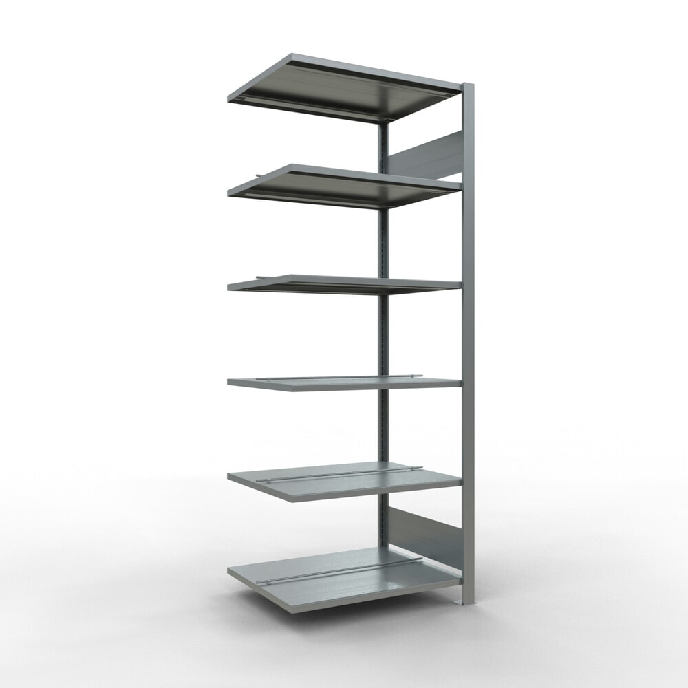 Produktabbildung: SCHULTE Aktenregal AF, doppelseitig, mit Mittelanschlägen, FL 150 kg, HxBxT 2.000 x 750 x 600 mm