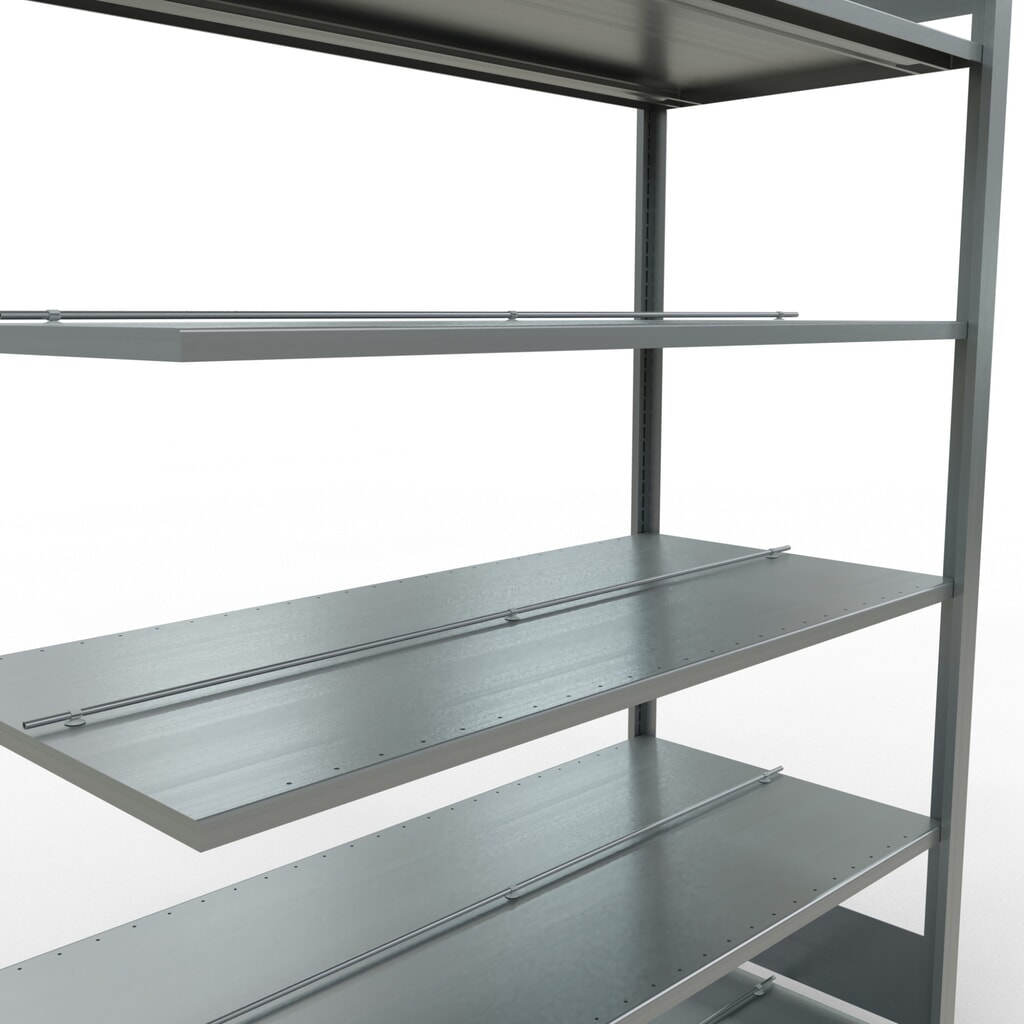 SCHULTE Aktenregal AF, doppelseitig, mit Mittelanschlägen, FL 150 kg, HxBxT 2.000 x 1.300 x 600 mm Produktabbildung Nr. 4: SCHULTE Aktenregal AF, doppelseitig, mit Mittelanschlägen, FL 150 kg, HxBxT 2.000 x 1.300 x 600 mm