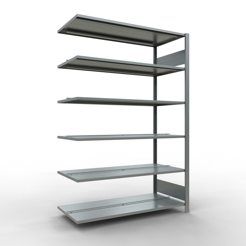Produktabbildung: SCHULTE Aktenregal AF, doppelseitig, mit Mittelanschlägen, FL 150 kg, HxBxT 2.000 x 1.300 x 600 mm