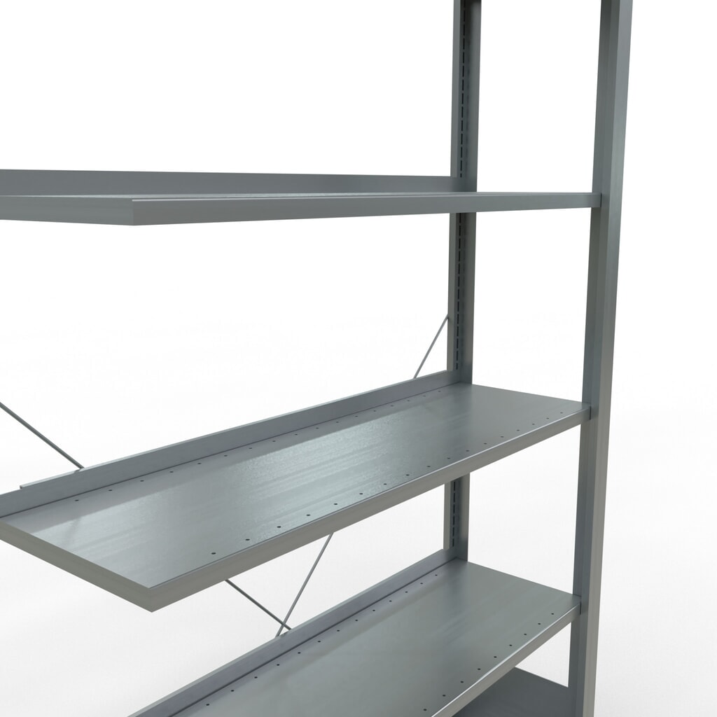 SCHULTE Aktenregal AF, einseitig, mit Endanschlägen, FL 85 kg, HxBxT 2.000 x 1.000 x 300 mm Produktabbildung Nr. 4: SCHULTE Aktenregal AF, einseitig, mit Endanschlägen, FL 85 kg, HxBxT 2.000 x 1.000 x 300 mm