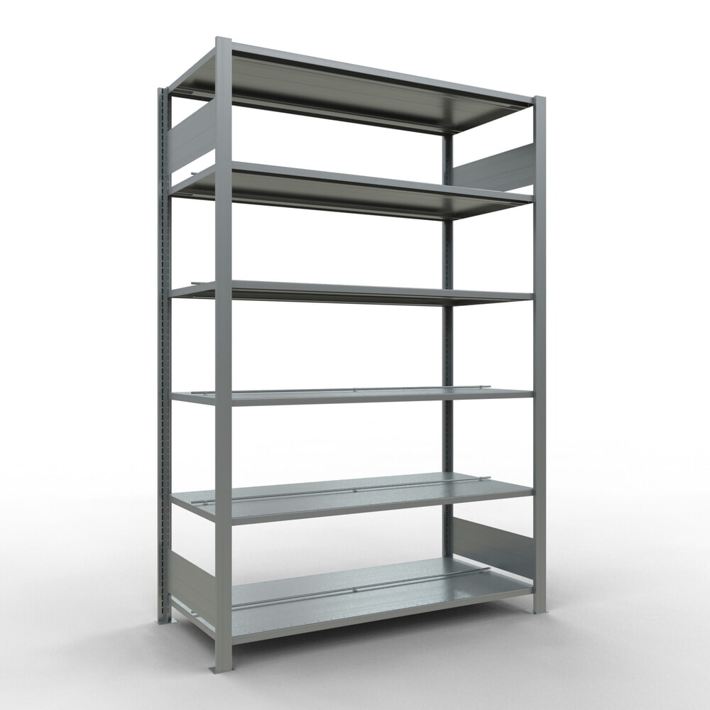 Produktabbildung: SCHULTE Aktenregal GF, doppelseitig, mit Mittelanschlägen, FL 150 kg, HxBxT 2.000 x 1.300 x 600 mm