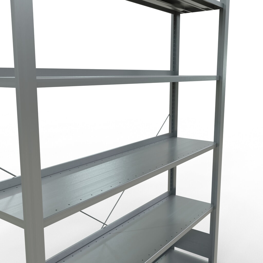 Produktabbildung Nr. 4: SCHULTE Aktenregal GF, einseitig, mit Endanschlägen, FL 85 kg, HxBxT 2.000 x 1.300 x 300 mm