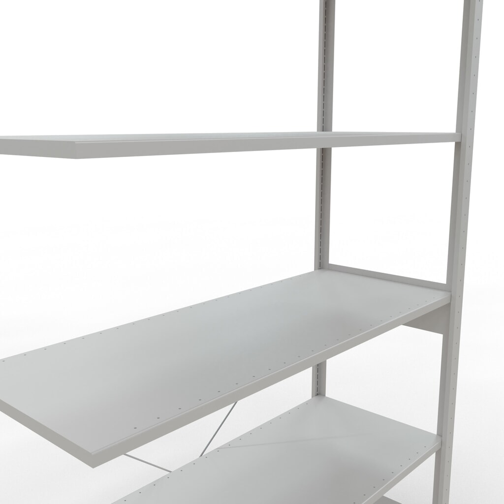 Produktabbildung Nr. 5: SCHULTE Fachbodenregal, AF, FL 150 kg, lichtgrau, HxBxT 2.500 x 1.300 x 500 mm