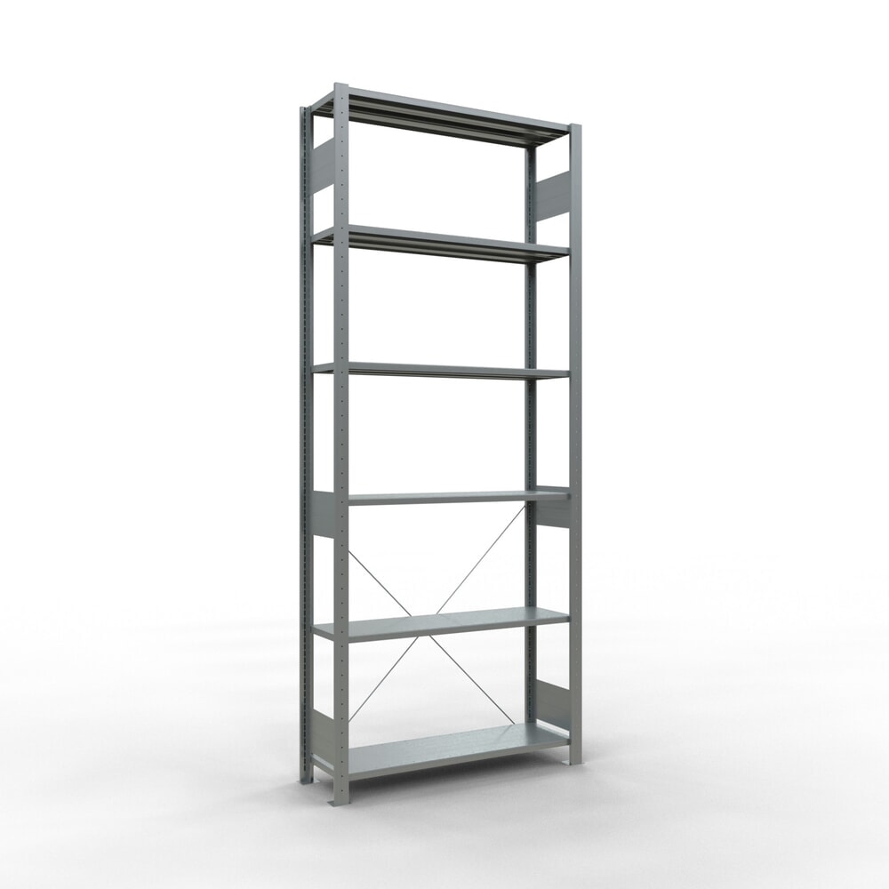 Produktabbildung: SCHULTE Fachbodenregal verzinkt, Fachlast 150 kg, HxBxT 2.500 x 1.060 x 336 mm