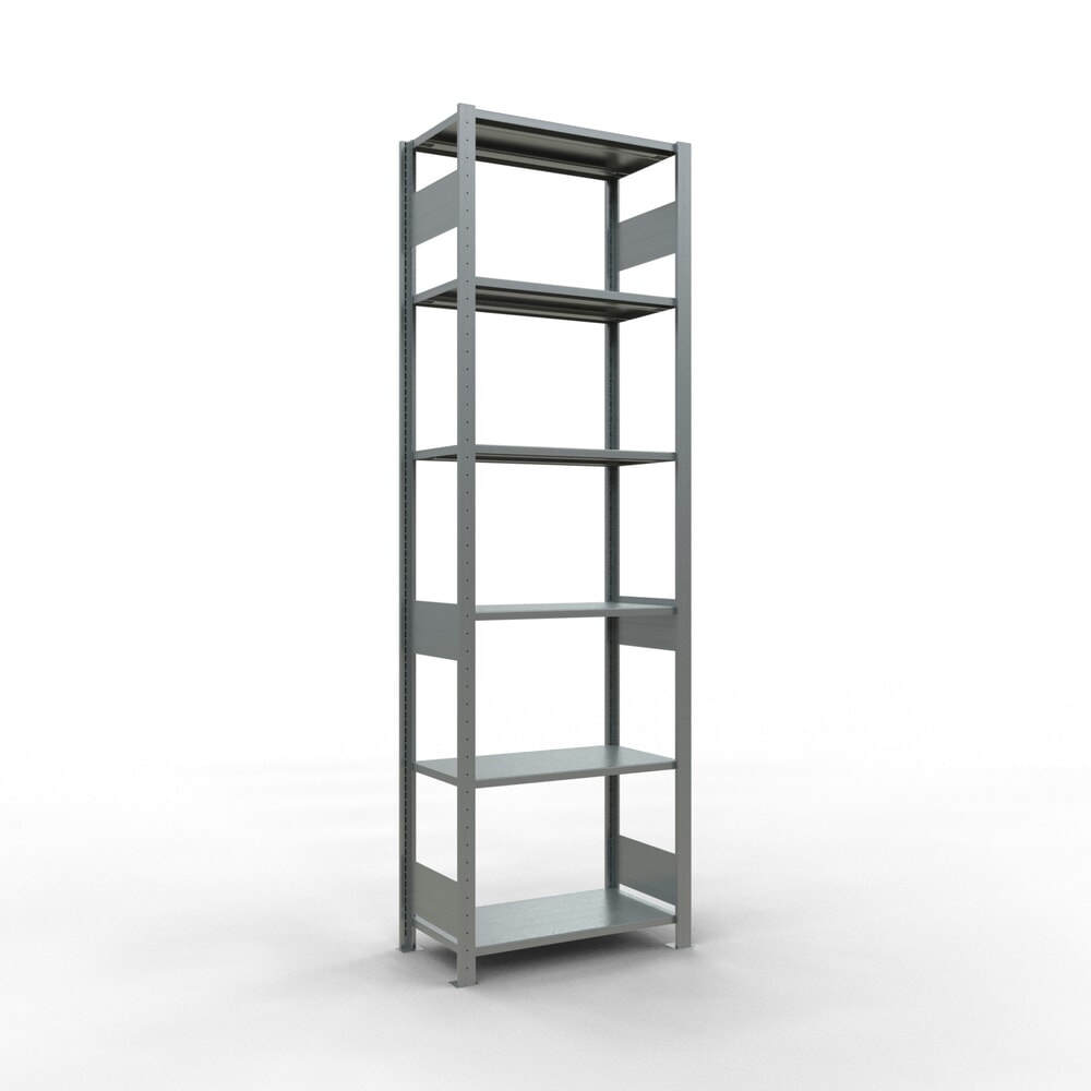 Produktabbildung: SCHULTE Fachbodenregal verzinkt, Fachlast 150 kg, HxBxT 2.500 x 810 x 436 mm