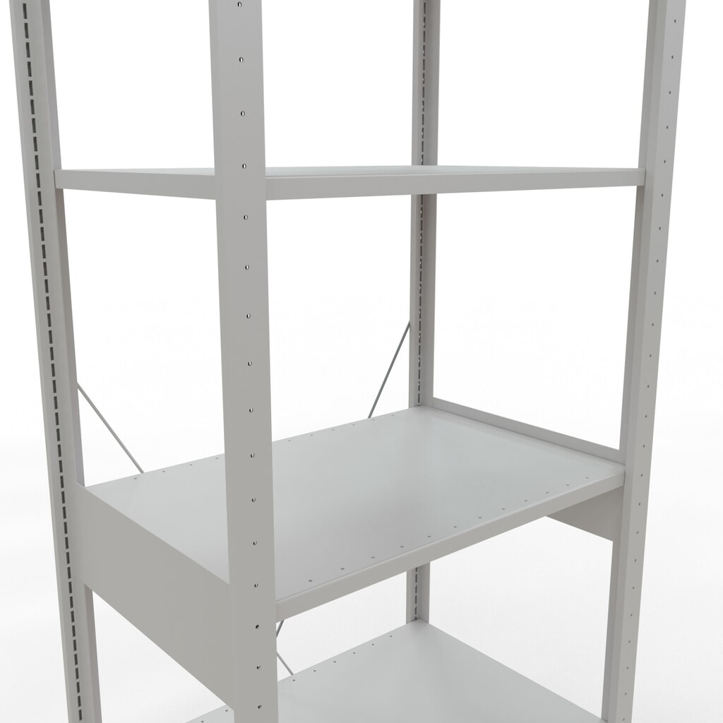 Produktabbildung Nr. 5: SCHULTE Fachbodenregal lichtgrau, Fachlast 150 kg, HxBxT 2.500 x 810 x 536 mm