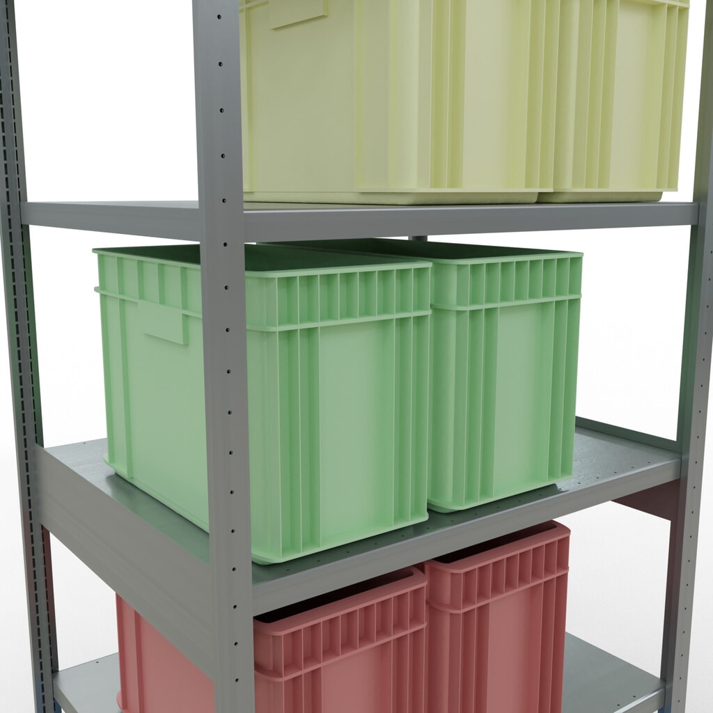 Produktabbildung Nr. 4: SCHULTE Fachbodenregal verzinkt, Fachlast 330 kg, HxBxT 2.500 x 1.060 x 836 mm