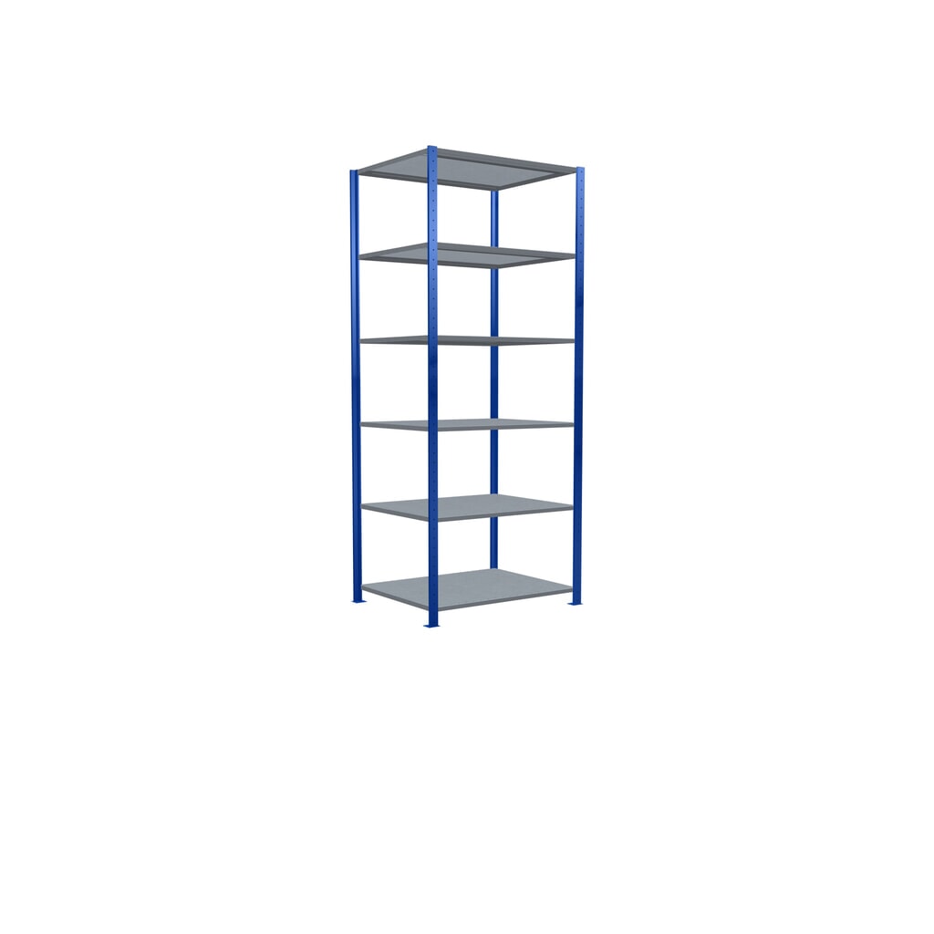 Produktabbildung Nr. 2: SCHULTE Fachbodenregal enzianblau/verzinkt, Fachlast 330 kg, HxBxT 2.500 x 1.060 x 836 mm