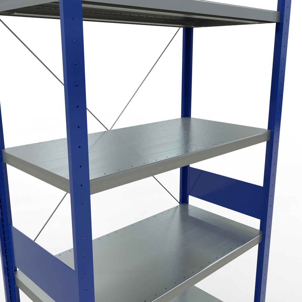 Produktabbildung Nr. 5: SCHULTE Fachbodenregal enzianblau/verzinkt, Fachlast 330 kg, HxBxT 3.000 x 1.060 x 536 mm