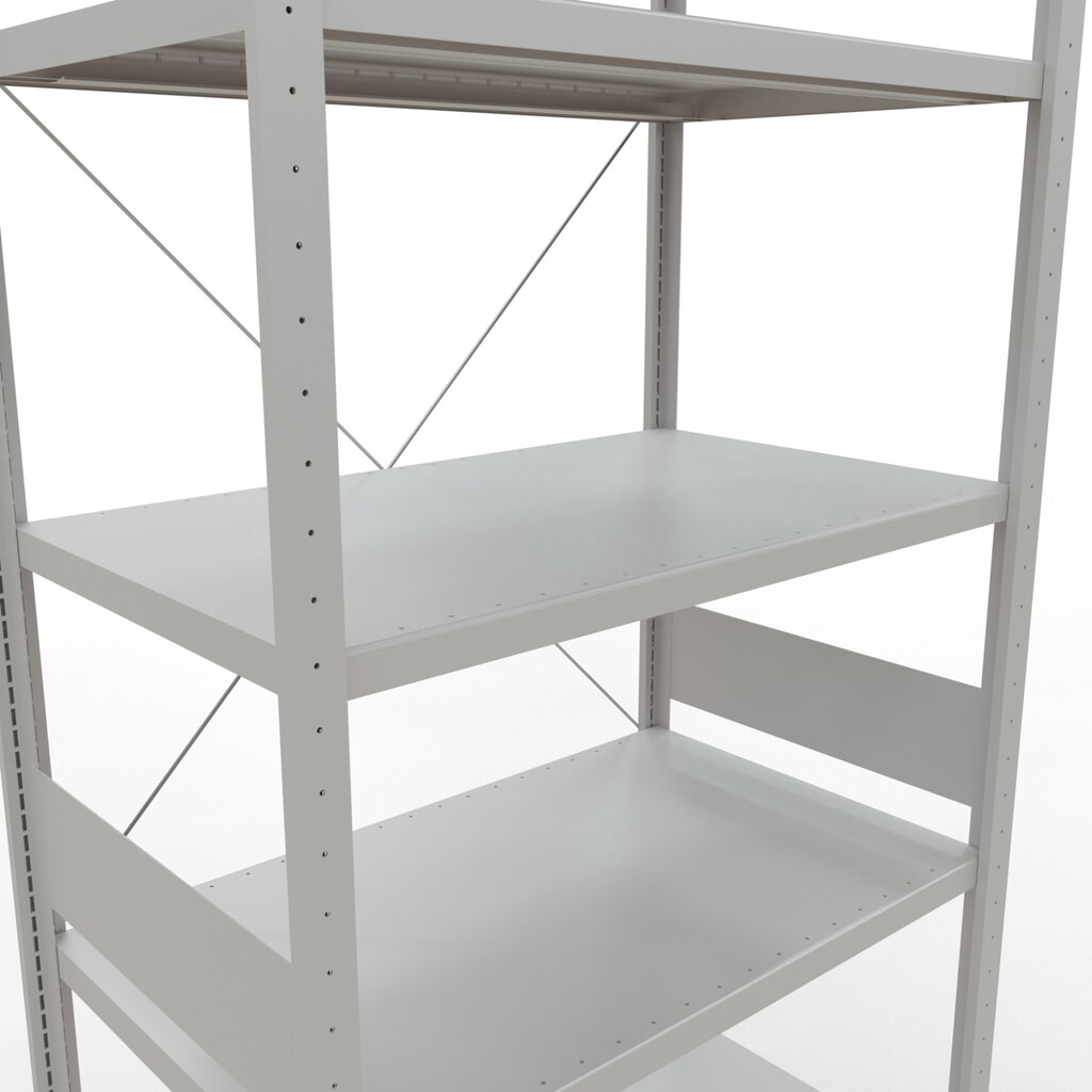 Produktabbildung Nr. 5: SCHULTE Fachbodenregal lichtgrau, Fachlast 330 kg, HxBxT 3.000 x 1.060 x 636 mm