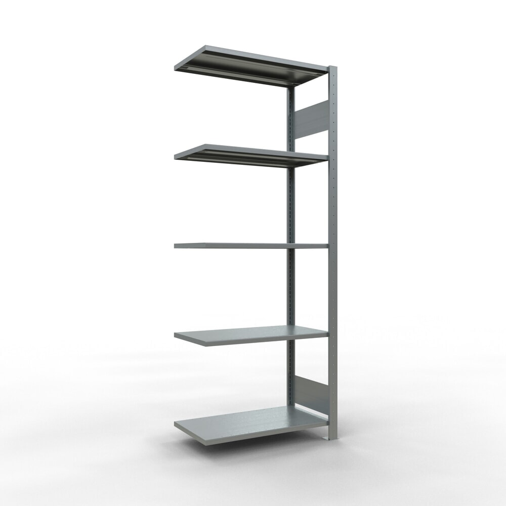 Produktabbildung: SCHULTE Fachbodenregal Steckmontage, AF, FL 150 kg, verzinkt, HxBxT 2.000 x 750 x 400 mm