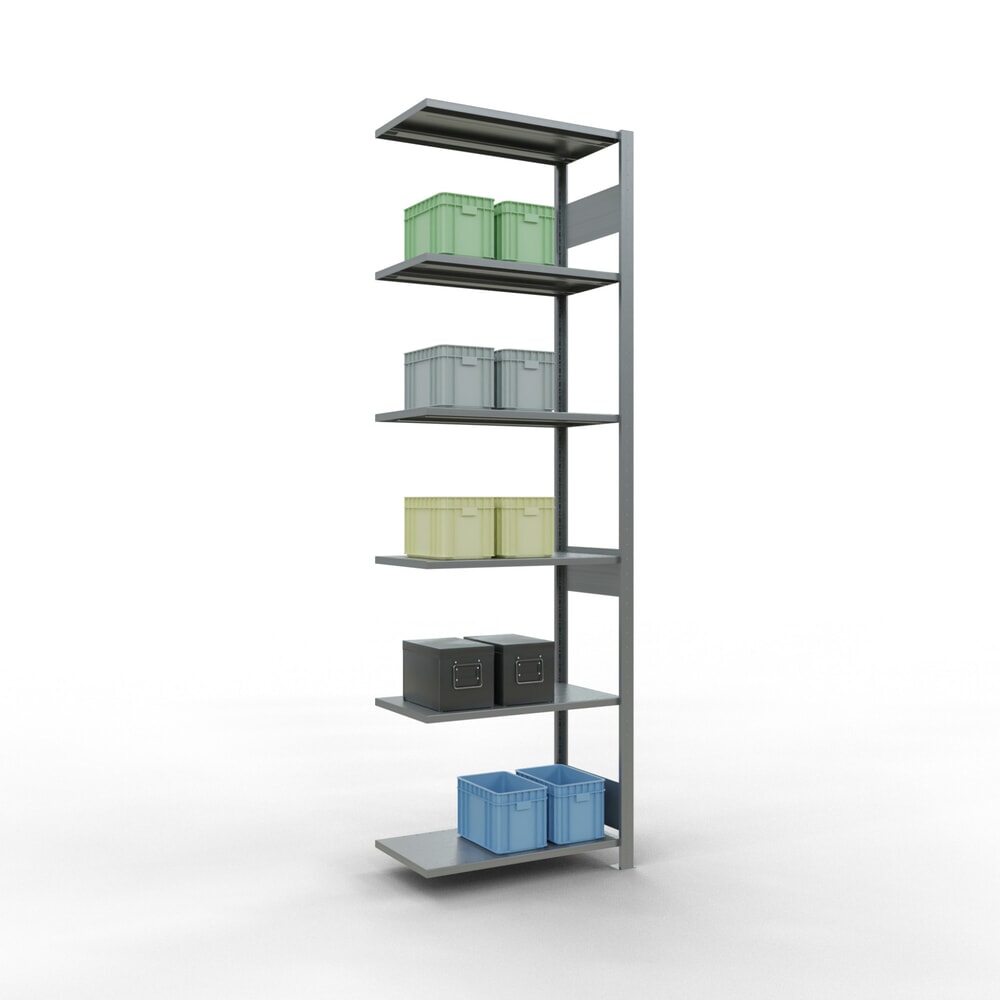 Produktabbildung Nr. 2: SCHULTE Fachbodenregal Steckmontage, AF, FL 150 kg, verzinkt, HxBxT 2.500 x 750 x 400 mm