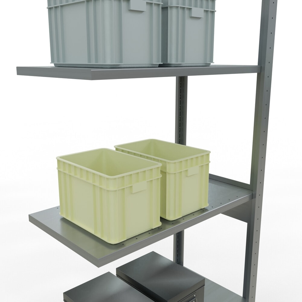 Produktabbildung Nr. 3: SCHULTE Fachbodenregal Steckmontage, AF, FL 150 kg, verzinkt, HxBxT 2.500 x 750 x 400 mm
