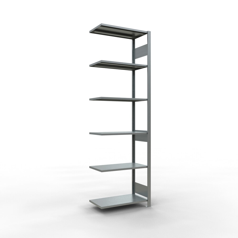 Produktabbildung: SCHULTE Fachbodenregal Steckmontage, AF, FL 150 kg, verzinkt, HxBxT 2.500 x 750 x 400 mm