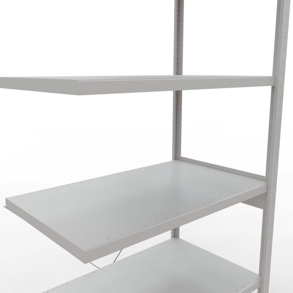 Produktabbildung Nr. 5: SCHULTE Fachbodenregal Steckmontage, AF, FL 330 kg, lichtgrau, HxBxT 2.500 x 1.000 x 600 mm