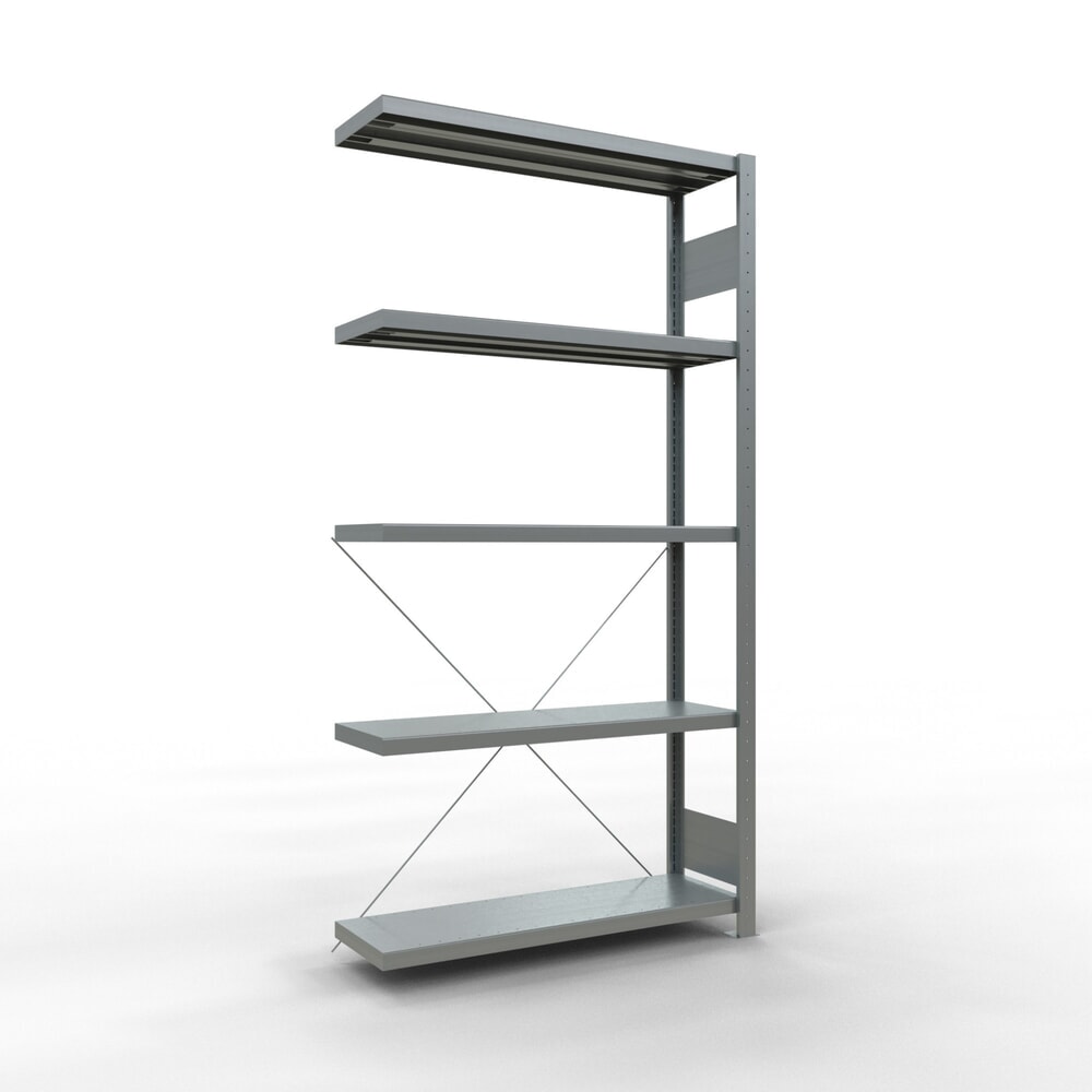 Produktabbildung: SCHULTE Fachbodenregal Steckmontage, AF, FL 330 kg, verzinkt, HxBxT 2.000 x 1.000 x 300 mm