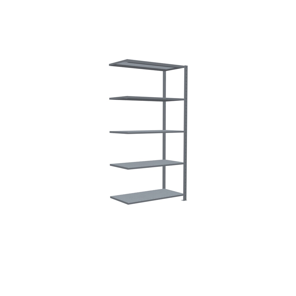 SCHULTE Fachbodenregal Steckmontage, AF, FL 330 kg, verzinkt, HxBxT 2.000 x 1.000 x 500 mm Produktabbildung Nr. 2: SCHULTE Fachbodenregal Steckmontage, AF, FL 330 kg, verzinkt, HxBxT 2.000 x 1.000 x 500 mm