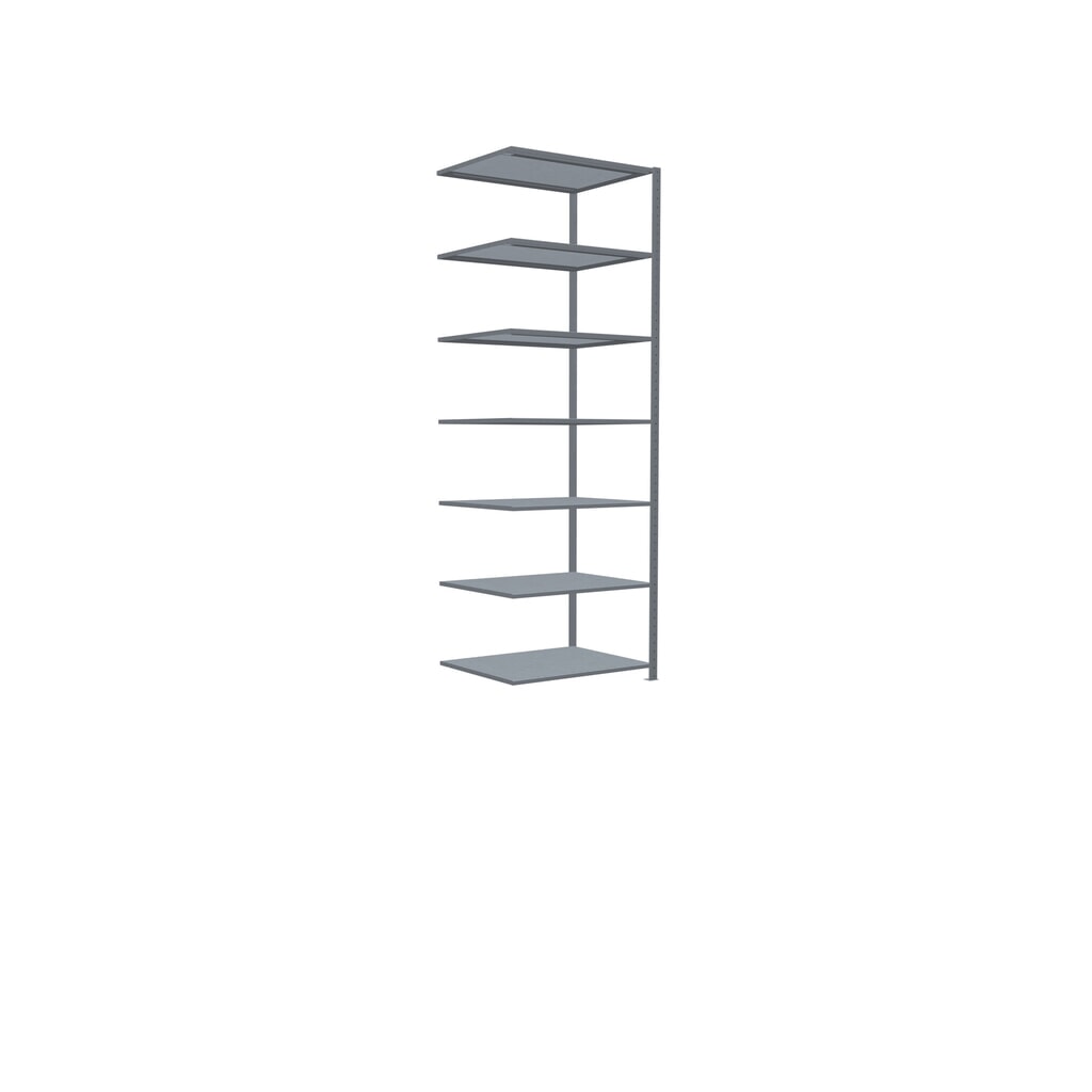SCHULTE Fachbodenregal Steckmontage, AF, FL 330 kg, verzinkt, HxBxT 3.000 x 1.000 x 800 mm Produktabbildung Nr. 2: SCHULTE Fachbodenregal Steckmontage, AF, FL 330 kg, verzinkt, HxBxT 3.000 x 1.000 x 800 mm
