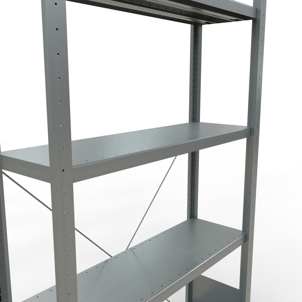 Produktabbildung Nr. 5: SCHULTE Fachbodenregal verzinkt mit 5 Stahlblechböden, Fachlast 330 kg, HxBxT 2.000 x 1.060 x 336 mm