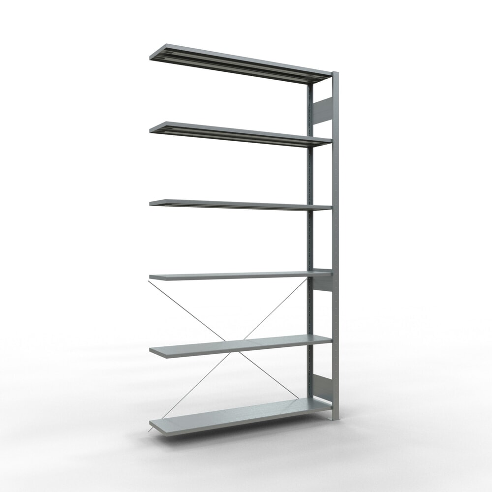 Produktabbildung: SCHULTE Fachbodenregal Stecksystem, AF, FL 150 kg, verzinkt, HxBxT 2.500 x 1.300 x 300 mm