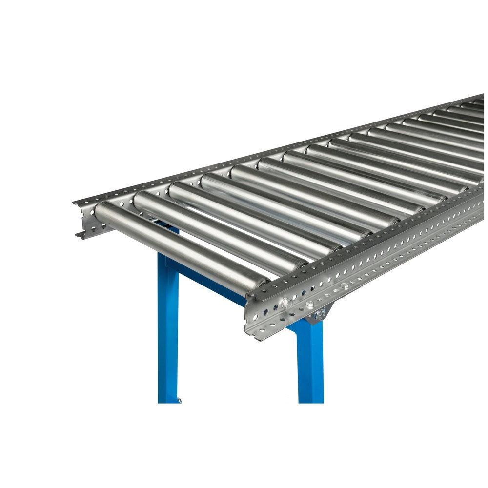 Produktabbildung: BLUME Schwerlast-Rollenbahn, Stahlrohrrollen, LxB 1.000 x 400 mm, Achsabstand 200 mm