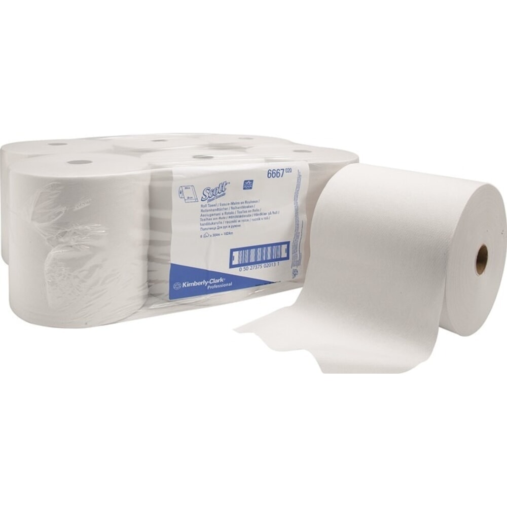 Produktabbildung: SCOTT Rollenhandtuch SCOTT® 6667 1-lagig weiss